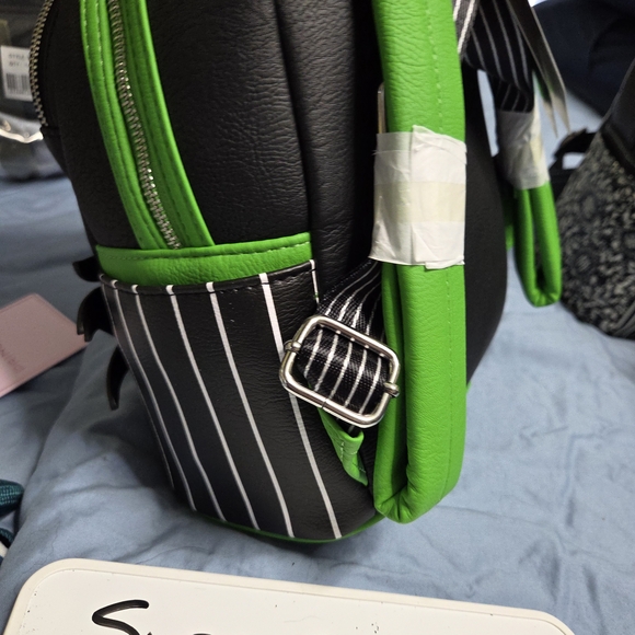 Loungefly Black and Green Backpack main image 4